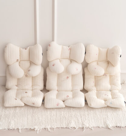 เบาะรองรถเข็น คาร์ซีท ARIBEBE ผ้าฝ้าย ลายกระต่าย_7